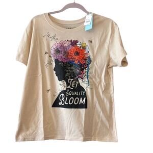 Let Equality Bloom Creative Action Network T-Shirt, Size Small New with Tag